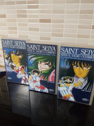 5 VHS I Cavalieri dello Zodiaco (Saint Seiya)