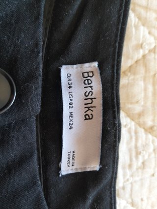 Pantalón ancho Bershka  wide leg negro