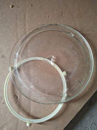Plato de cristal para microondas PUREX 26 cm