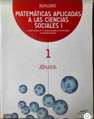 Libro matemáticas1 bachillerato anaya
