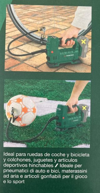 Compresor de aire Parkside 20V