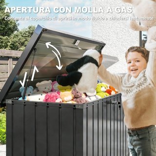 Baúl de Exterior de 400L en Acero