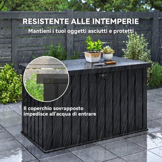 Baúl de Exterior de 400L en Acero