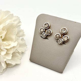 Pendientes de Oro 18kt con diamantes talla antigua
