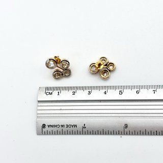 Pendientes de Oro 18kt con diamantes talla antigua