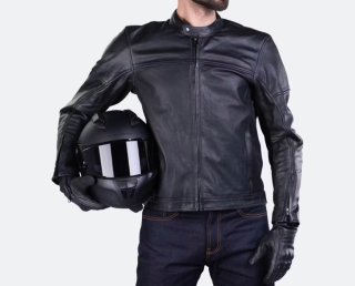 Chaqueta de moto de cuero