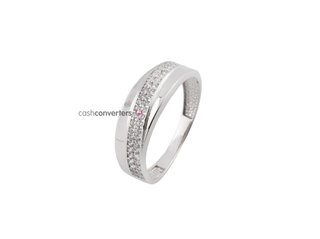 anillo oro 18k con piedra con circonita