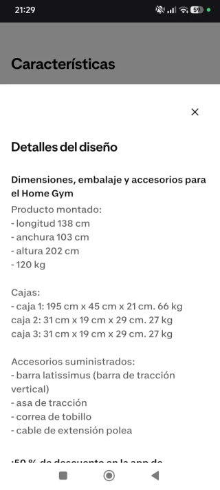 Máquina multifunción gimnasio