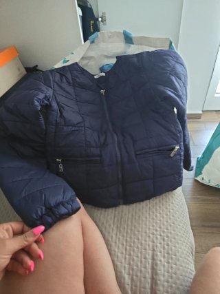 Giubbino imbottito bambina blu
