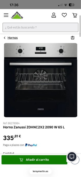 Horno Zanussi