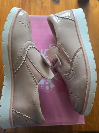 Zapatos Niña Love Skulls Rosa Nude Talla 36