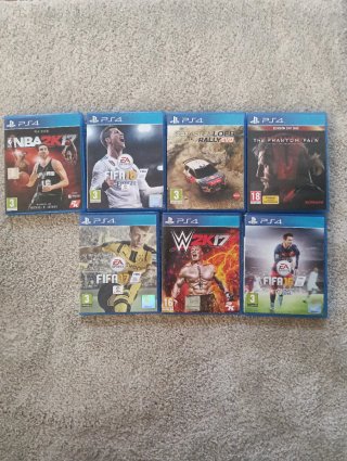 7 Juegos PS4: NBA 2K17, FIFA 16, 17, WWE 2K17
