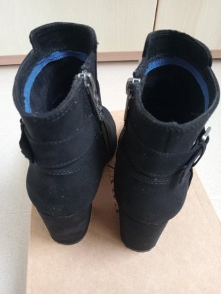 Botines de Tacón Negros Bershka Talla 36