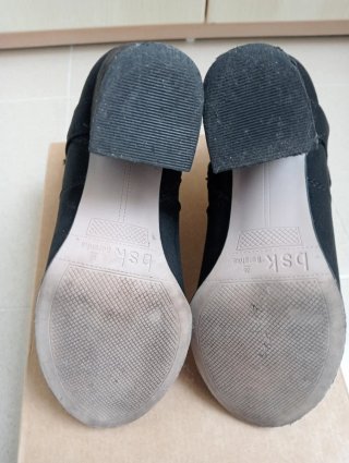 Botines de Tacón Negros Bershka Talla 36