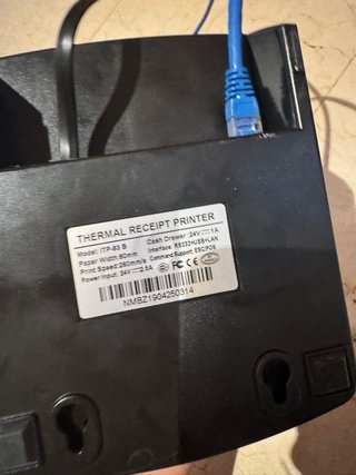 Impresora Térmica Negra