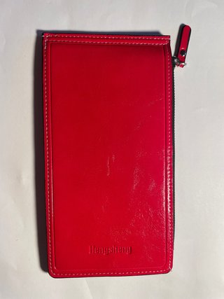 Cartera Roja con Cremallera | Mujer / Unisex