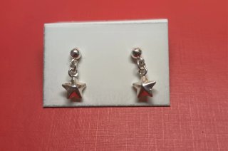 Pendientes Infantiles de Plata con Estrella