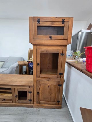 Mueble de Salón Modular de Madera