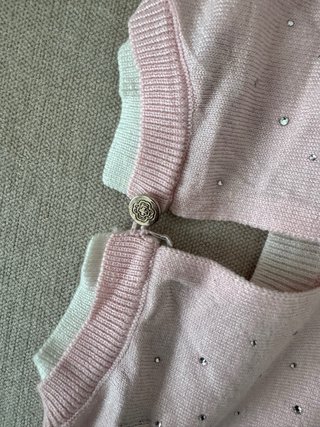 Suéter Maje Rosa con Pedrería