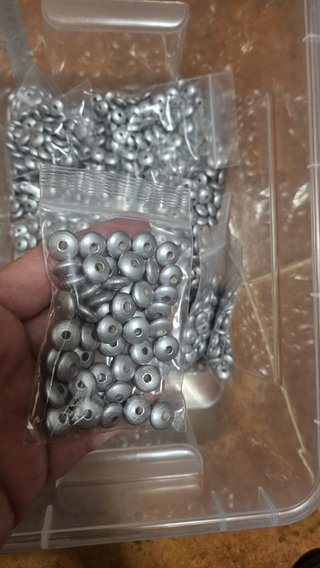 500 lentejitas de madera plateadas