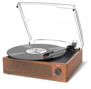 Tocadiscos Vinilo Vintage Madera