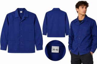 Chaqueta de trabajo azul manga larga Talla 39-40