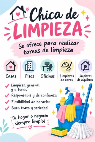 Limpieza por horas