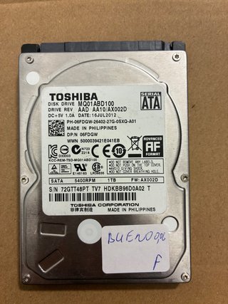 Disco Duro Toshiba 1TB 2.5 MQ01ABD100