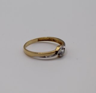 Anillo de Oro Combinado 18K