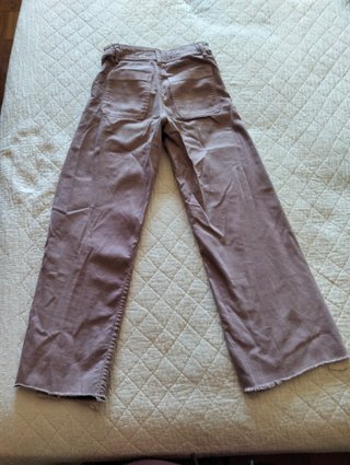 Pantalones Zara Tiro alto anchos Morados