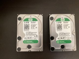 2 Discos Duros WD Green 2TB SATA