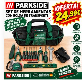 Set de Herramientas Parkside con Bolsa