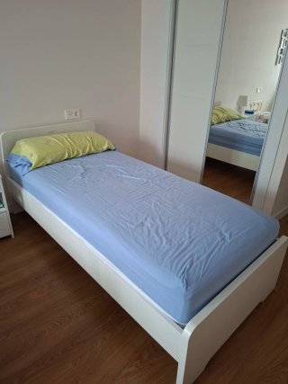 Cama IKEA Askvoll Blanca para colchón de 90x200cm