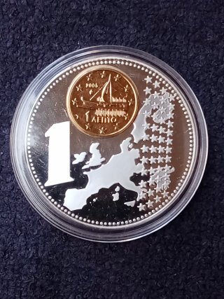 Grecia Medaglia Commemorativa Euro Grecia 2002.