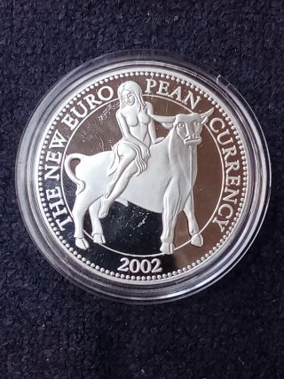 Grecia Medaglia Commemorativa Euro Grecia 2002.