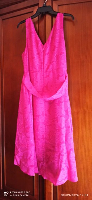 Vestido de fiesta DKNY fucsia