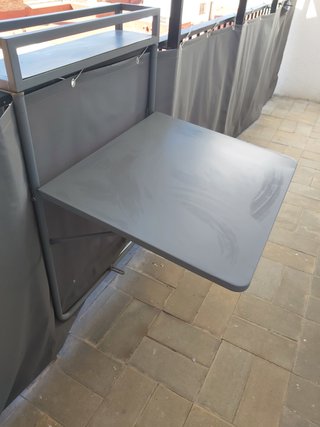 Mesa Plegable de Metal para Balcón