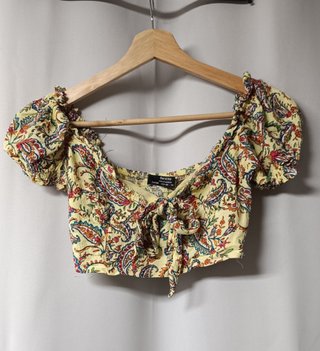Top Bershka Estampado Talla XS
