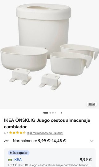 Cambiador Bebé Ikea
