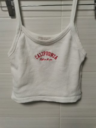 Top California Blanco Talla S