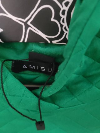 Sudadera verde acolchada