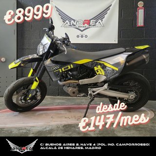 HUSQVARNA 701 SUPERMOTO 2022 €147/MES S/E