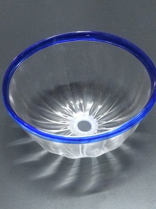 Rosone per lampadari in vetro blu