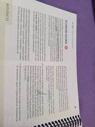 Història de la filosofia, 2 Batxillerat, B+