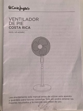 Ventilador de pie El Corte Inglés
