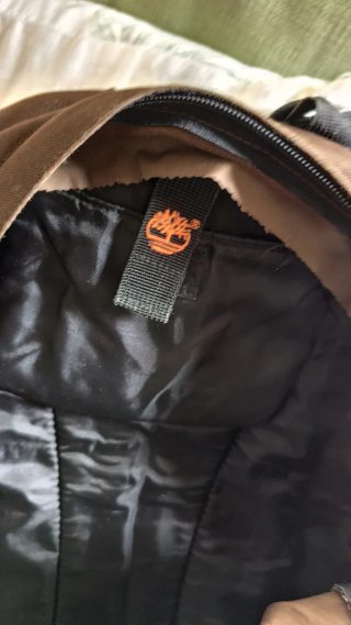 Mochila Timberland Marrón y Blanca