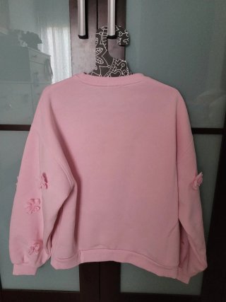 Sudadera rosa AMISU con flores