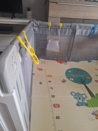 Parque Infantil para Bebé 120x180 cm oso gris
