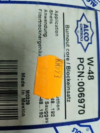 2 Filtros Alco Controls W-48 PCN:006970