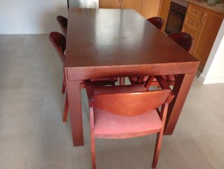 Comedor Completo de Madera Maciza